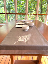 Senijari Fern Table runner in  ( Grey and Silver)