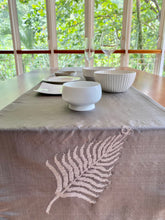 Senijari Fern Table runner in  ( Grey and Silver)