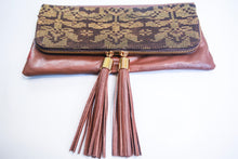 Reya Foldover Clutch ( Brown )
