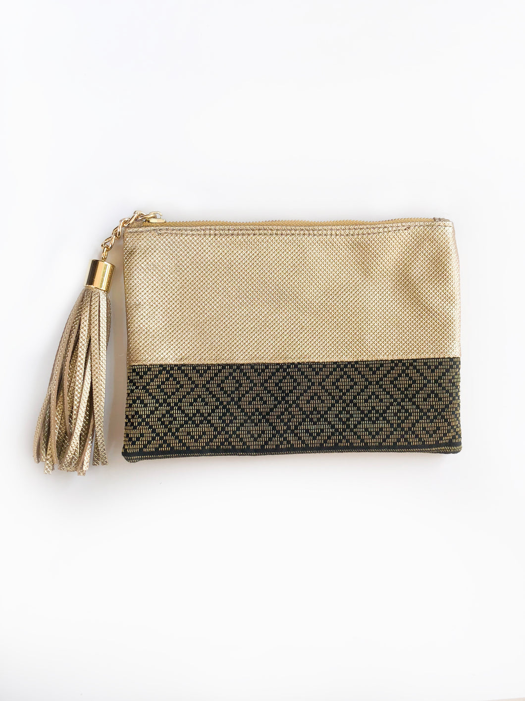 Melati Pouch (Black + Gold)