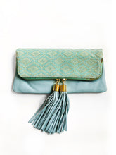 Reya Foldover Bag - Small (Mint Green)